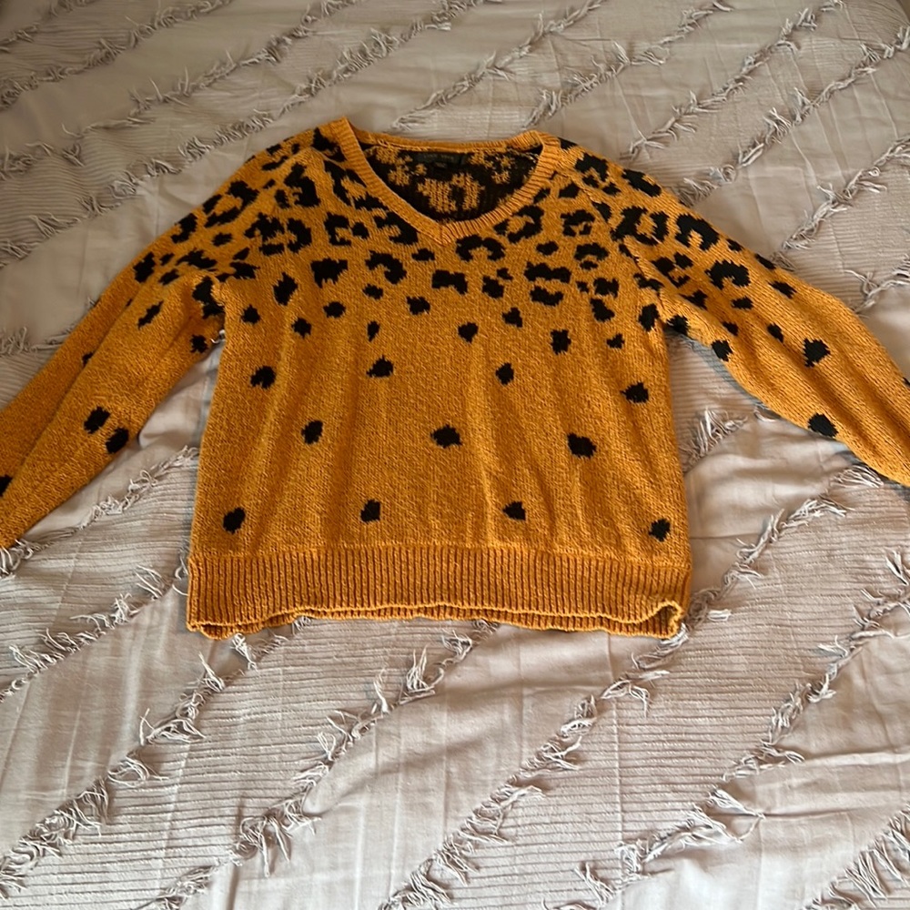 Animal print sweater